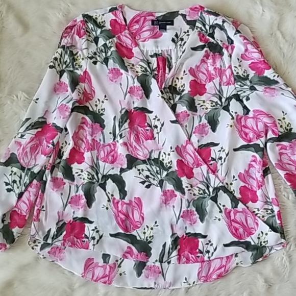 INC International Concepts Tops - MOVING SALE! INC Cold Shoulder Floral Blouse